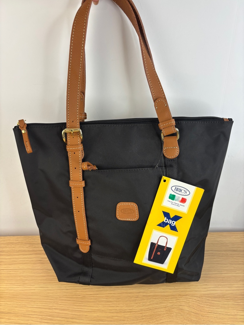 Bric's Black X-Bag Sportina Shopper Tote NWT